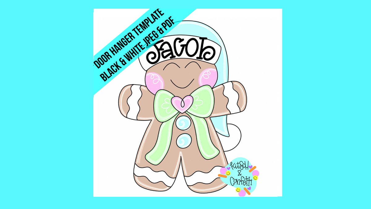 Gingerbread Hat & Bow (KC197)
