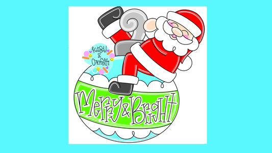 Santa Wrecking Ball Ornament (KC209-O)