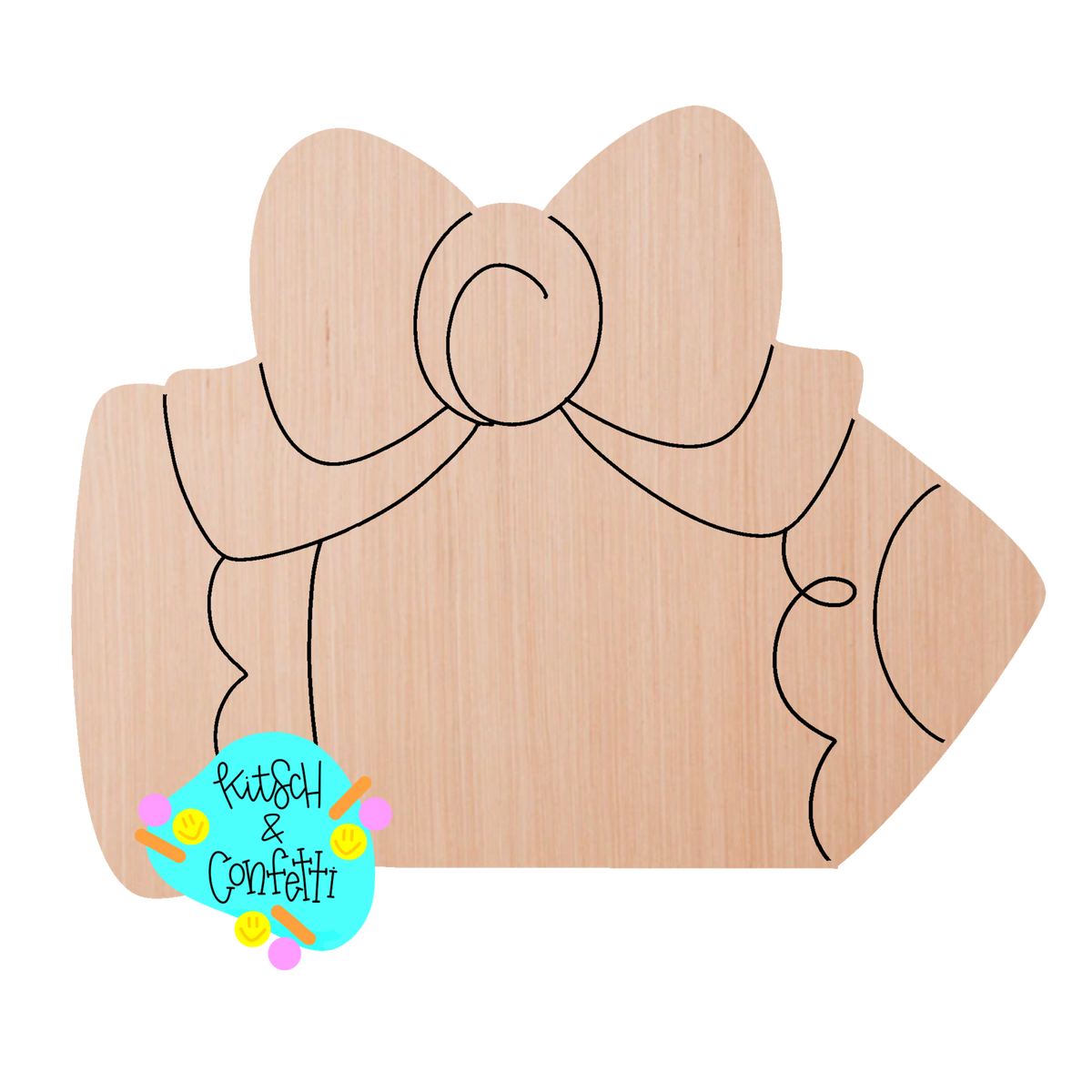 Pencil Bow Ornament (KC234-O)