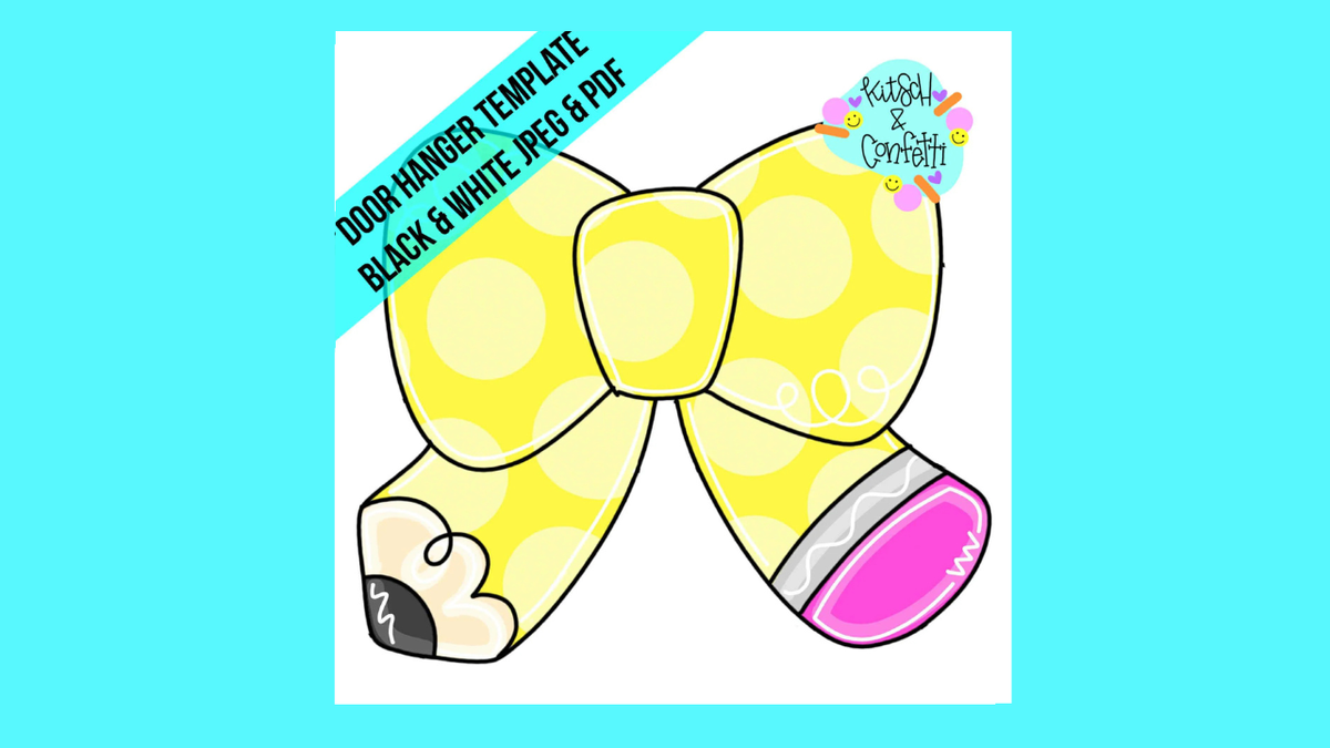 Pencil Bow Ornament (KC235-O)