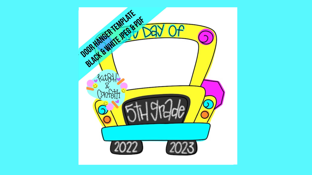 School Bus Photo Prop (KC256)