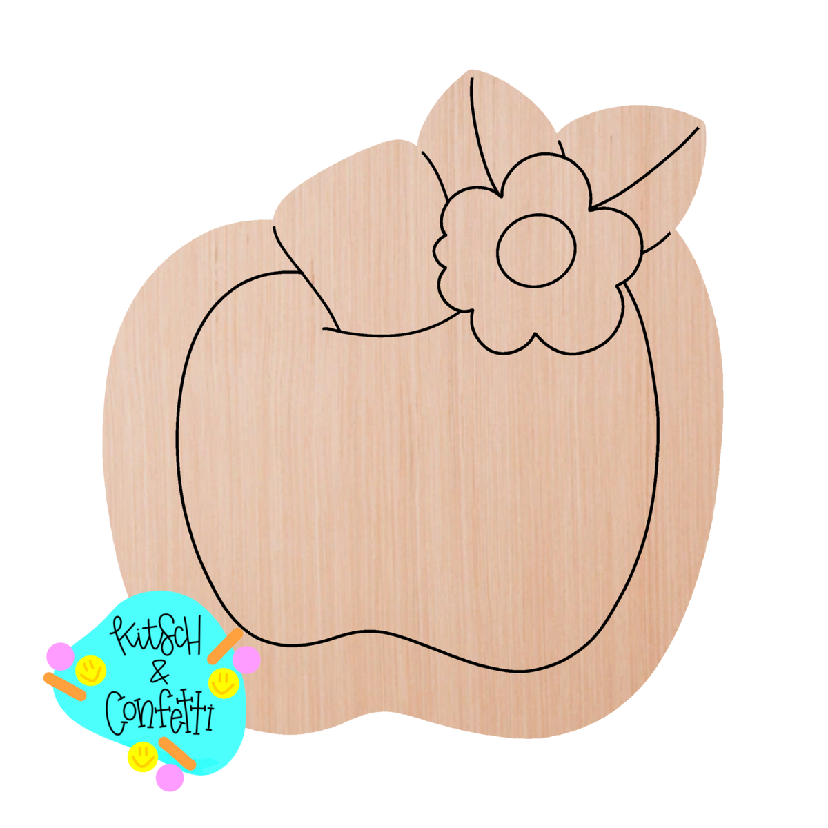 Teacher Apple Flower (KC265)