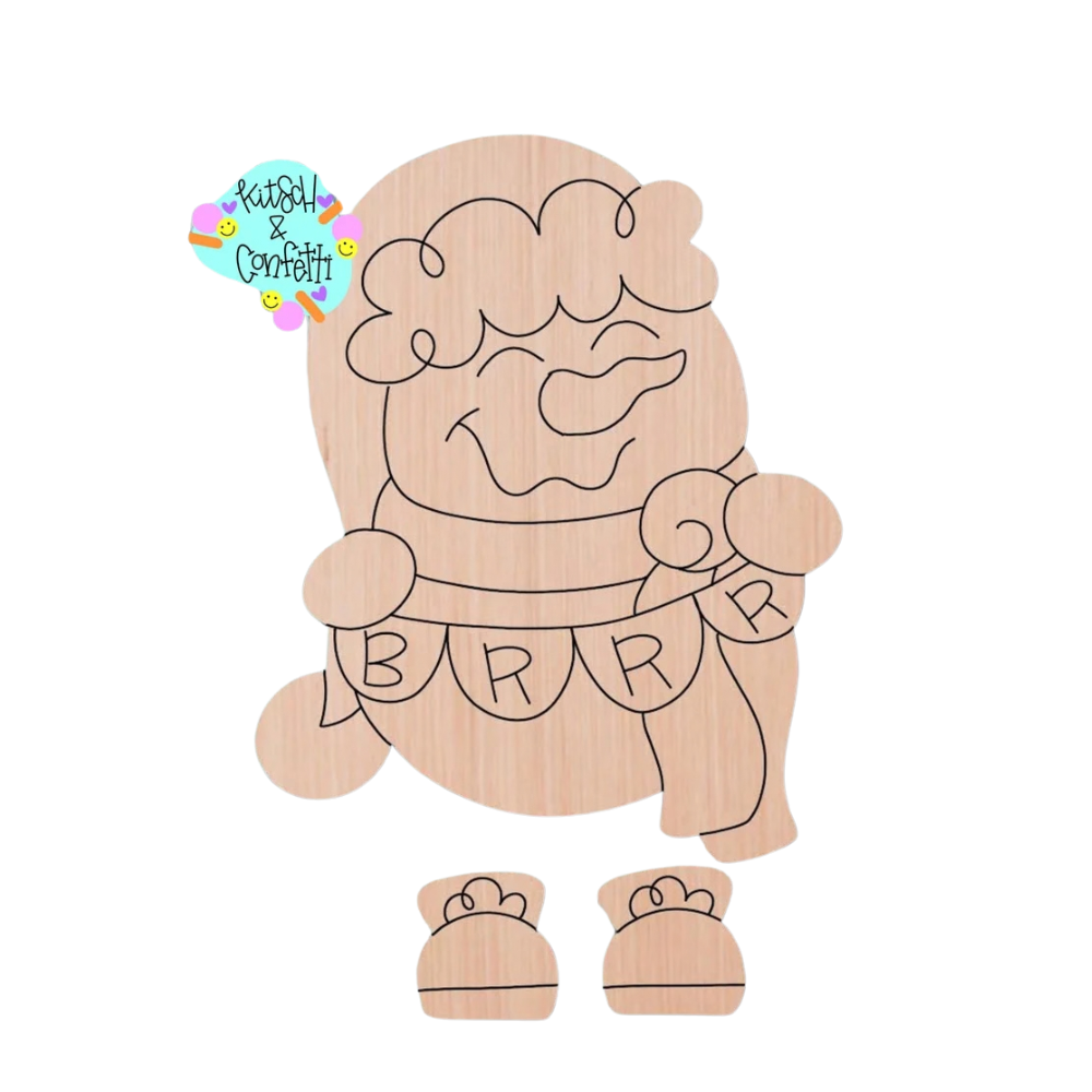 Ribbon Leg Snowman (KC274)