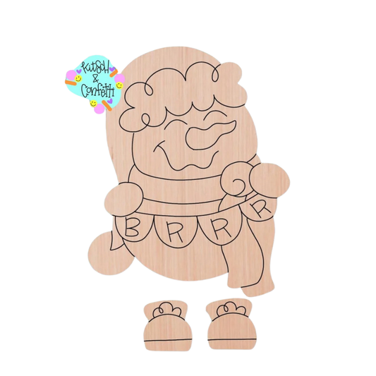 Ribbon Leg Snowman (KC274)