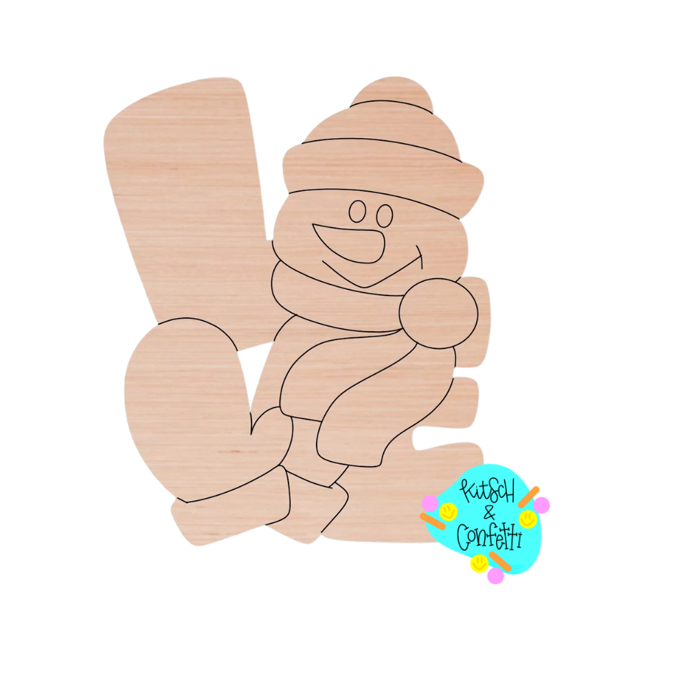 Snowman Love Ornament (KC276-O)