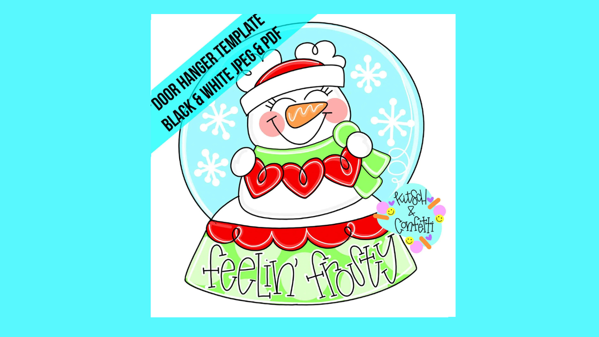 Valentine Snowman Snowglobe Ornament (KC281-O)