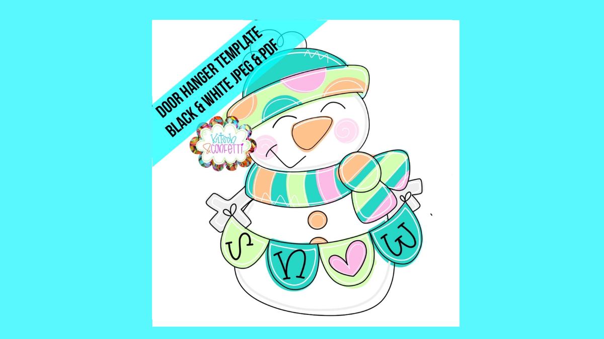 Banner Snowman Ornament (KC286-O)