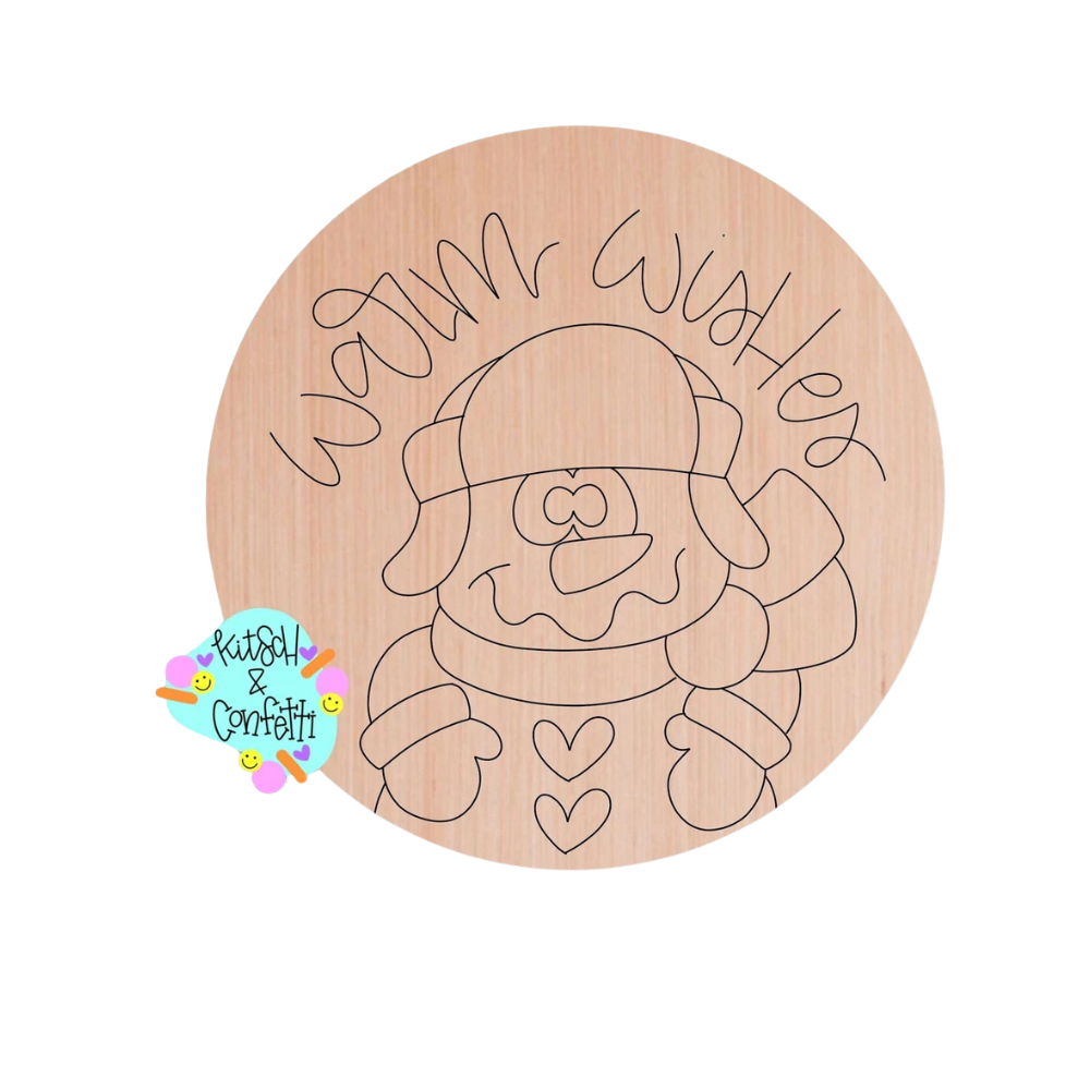 Warm Wishes Snowman Round (KC287)