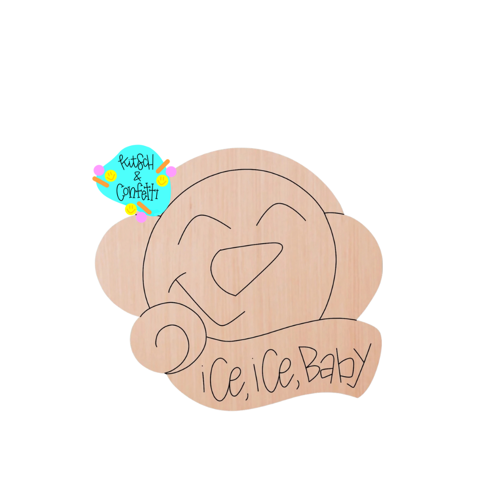 Ice Ice Baby Snowman Ornament (KC289-O)