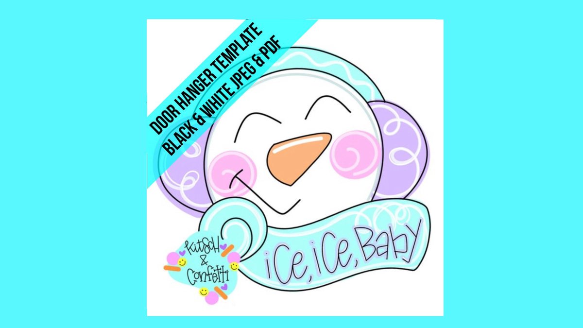 Ice Ice Baby Snowman Ornament (KC289-O)