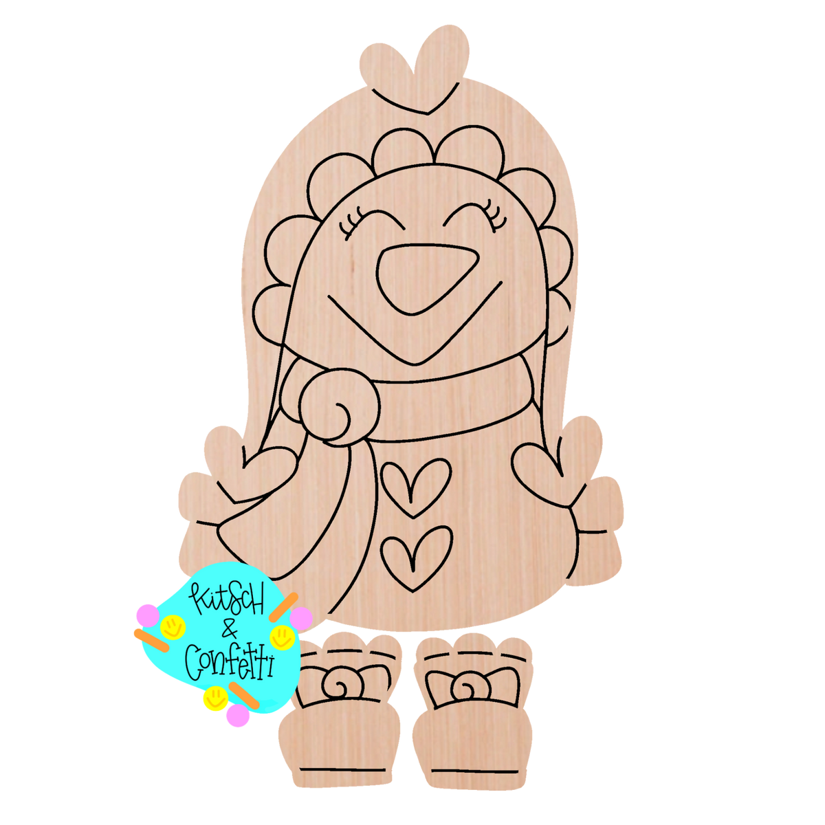 Valentine Ribbon Leg Snowman Ornament (KC297-O)