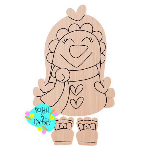 Valentine Ribbon Leg Snowman Ornament (KC297-O)