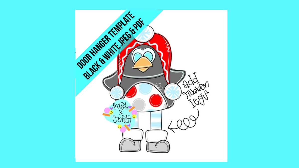 Ribbon Leg Penguin Ornament (KC300-O)