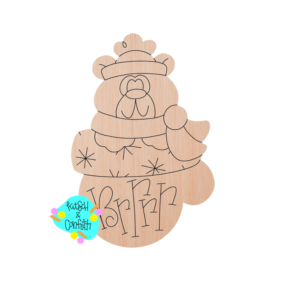 Polar Bear Mitten Ornament (KC306-O)