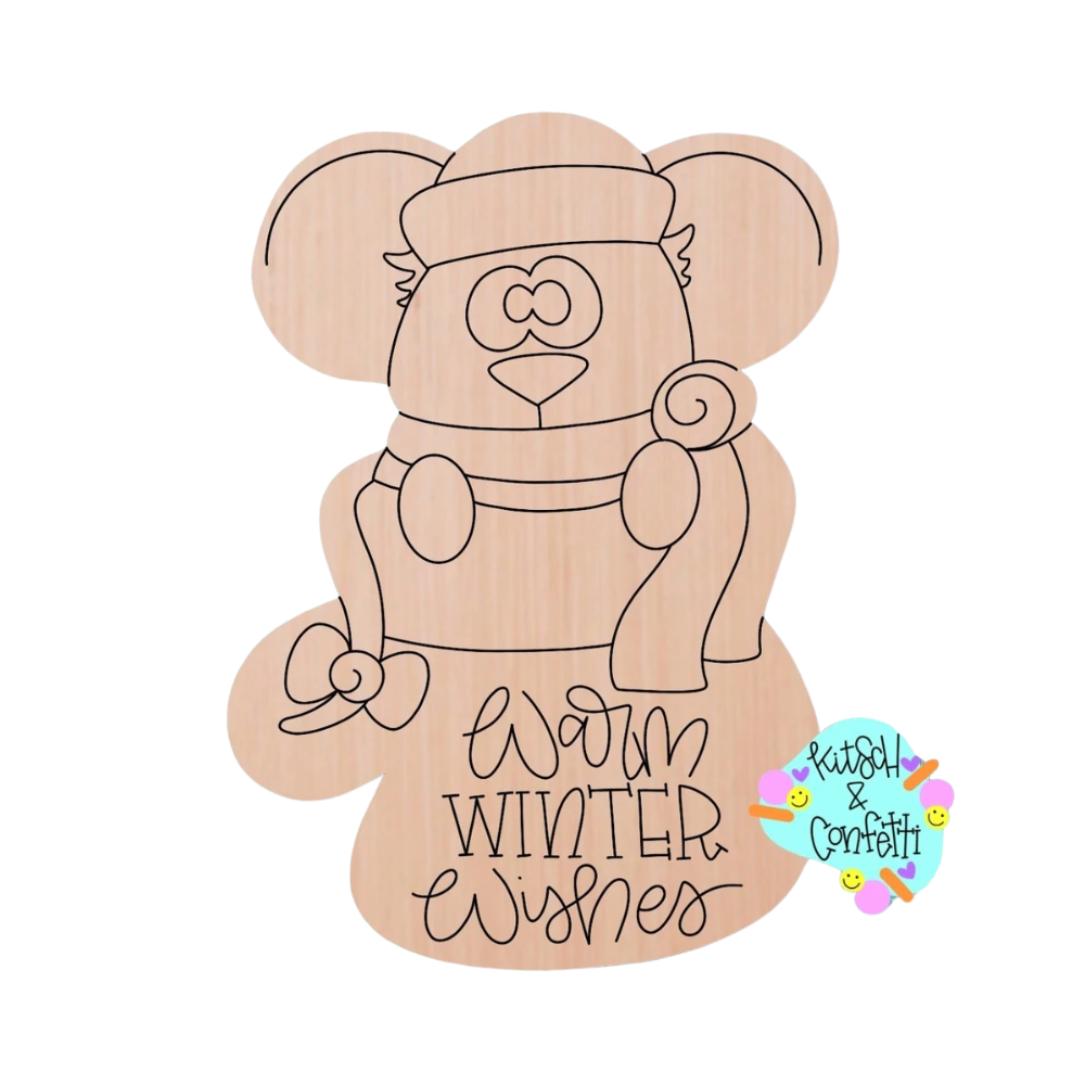 Winter Mouse Mitten Ornament (KC307-O)