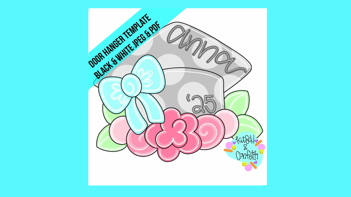 Floral Grad Cap (KC314)