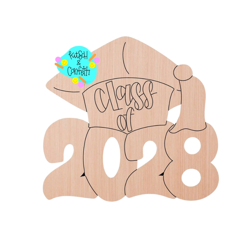 2028 Grad Cap Ornament (KC317-O)