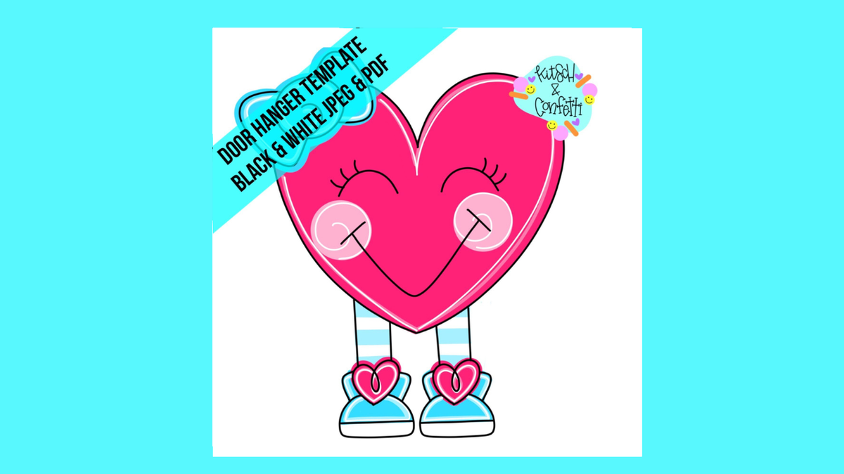 Ribbon Leg Heart Girl (KC335)