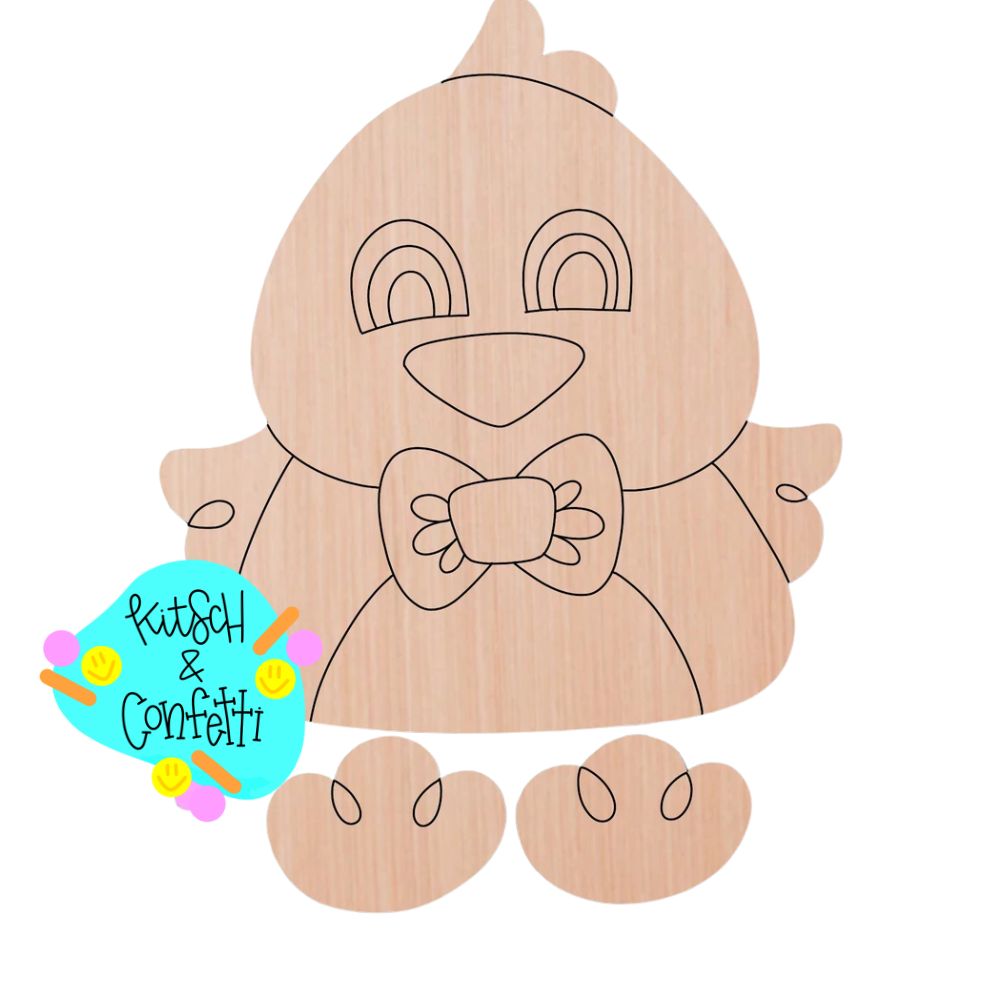 Ribbon Leg Easter Chick (KC344)