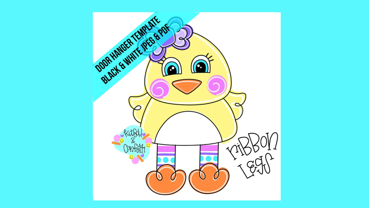 Ribbon Leg Easter Chick Girl (KC345)