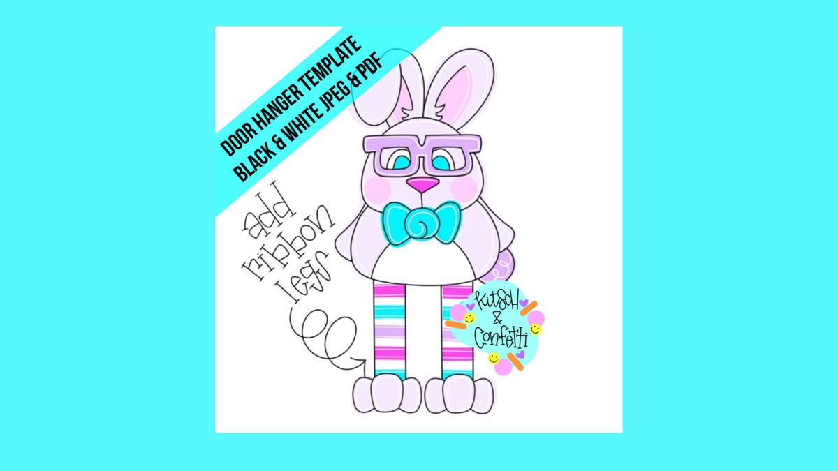 Ribbon Leg Easter Bunny (KC346)