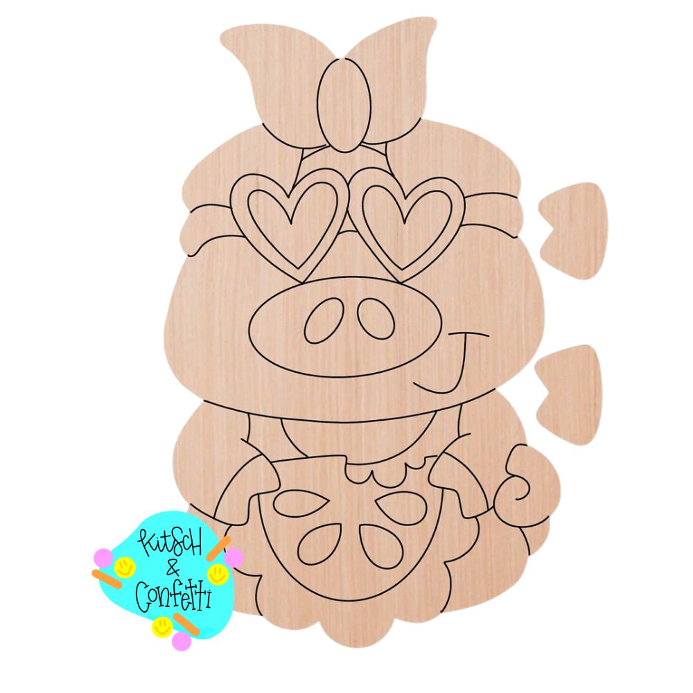 Ribbon Leg Pig (KC354)