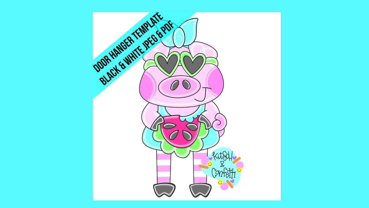 Ribbon Leg Pig (KC354)