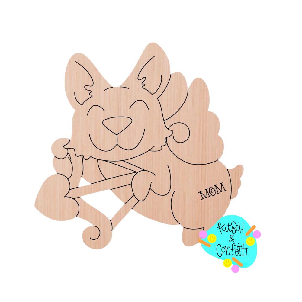 Valentines Corgi Dog (KC385)
