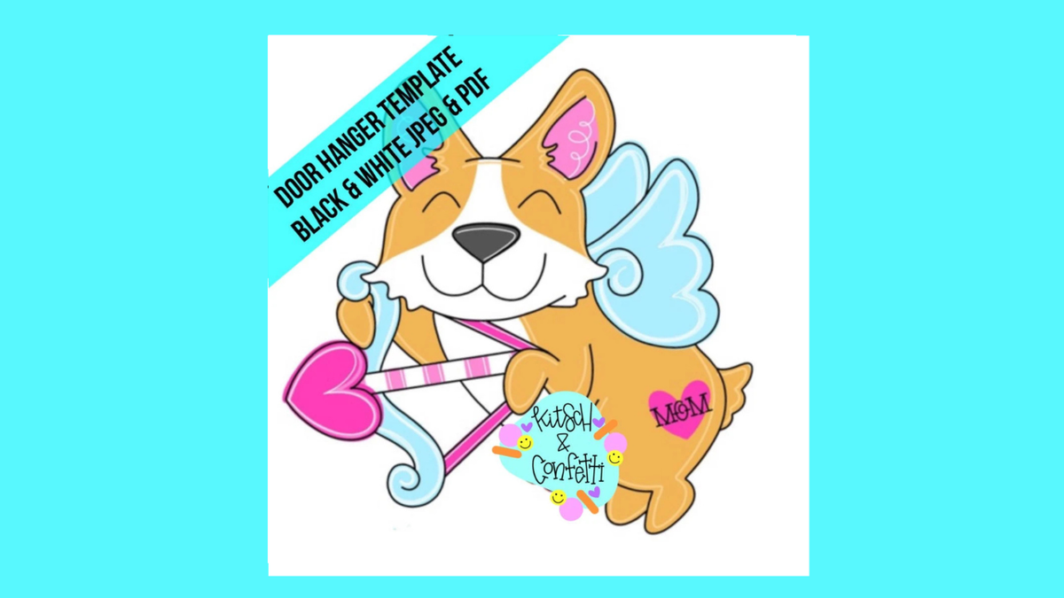 Valentines Corgi Dog (KC385)