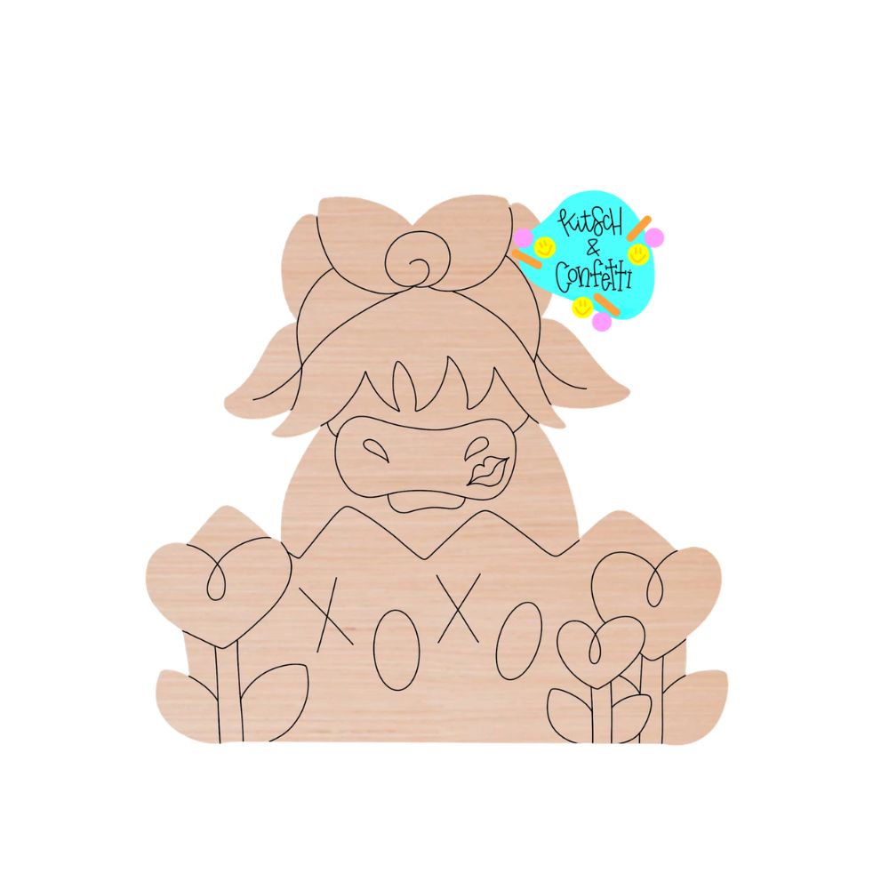 Valentines Highland Cow (KC388)