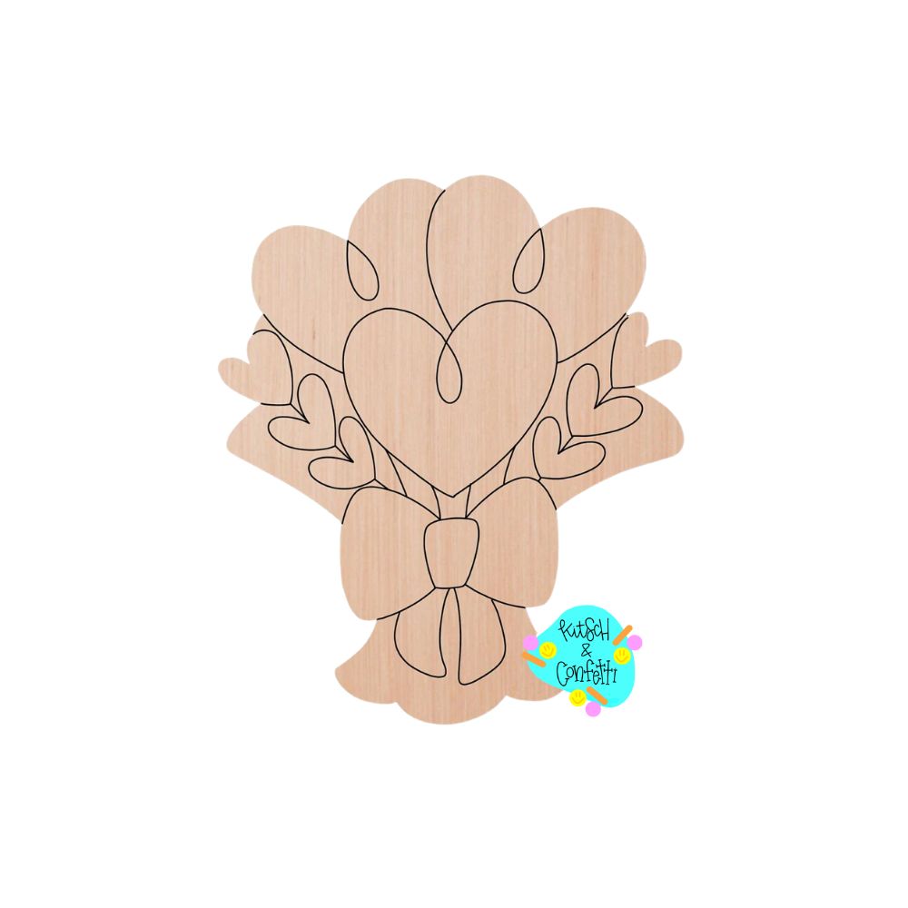 Heart Flower Bouquet (KC395)
