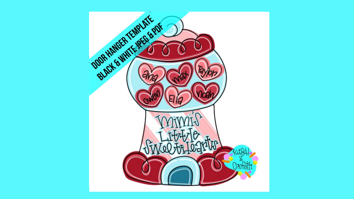 Valentines Gumball Machine (KC399)