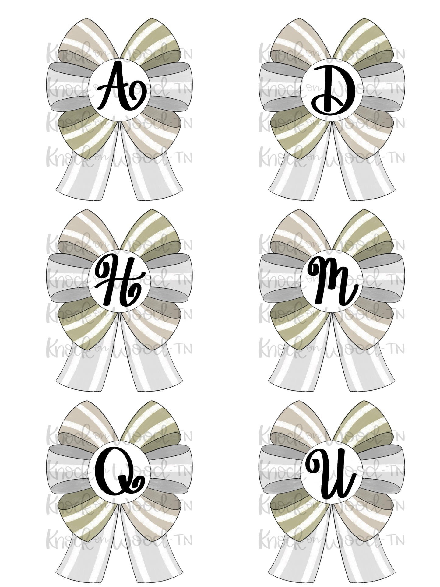 3D Initial Bow (KW155)
