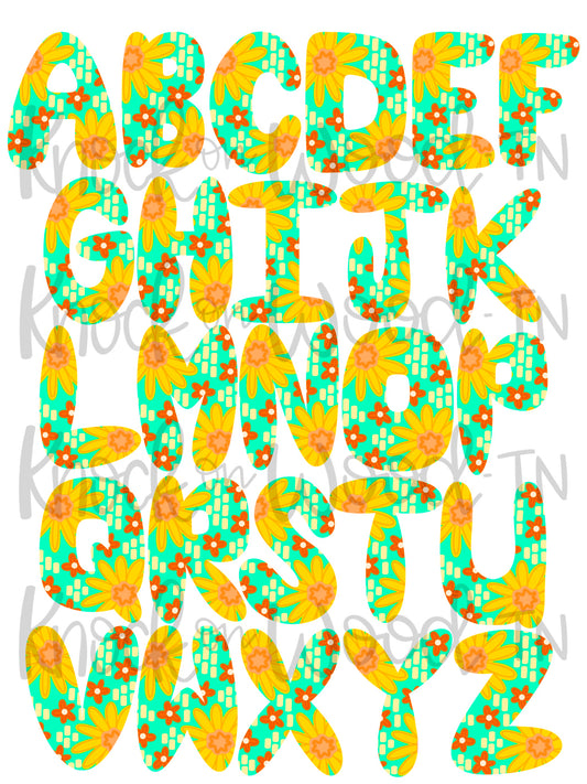 Sunflower Alphabet (KW176)