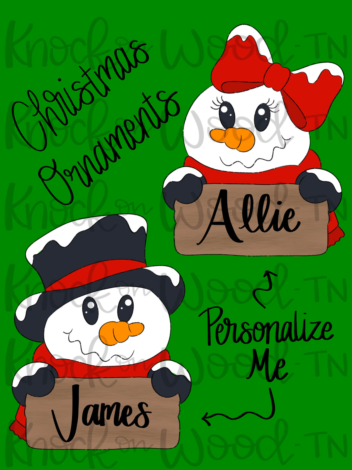 Snowman Ornament (KW218)