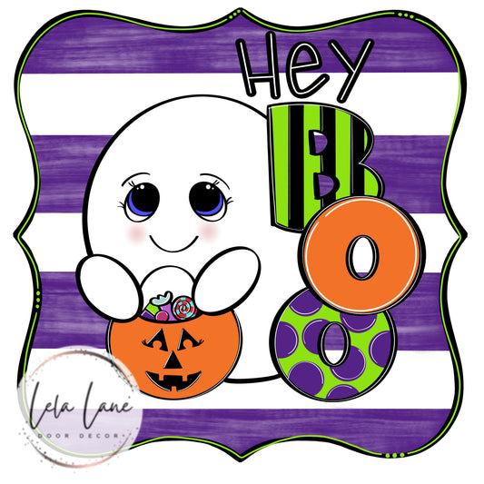 Hey Boo Plaque (LL023)