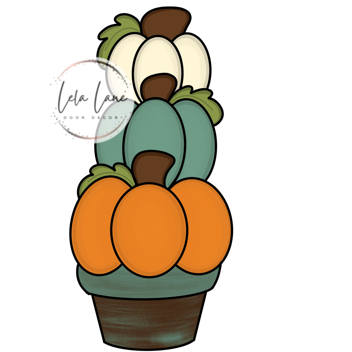 Stacked Pumpkin Planter (LL031)