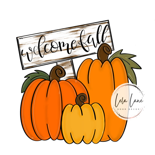 Welcome Fall Pumpkins (LL042)
