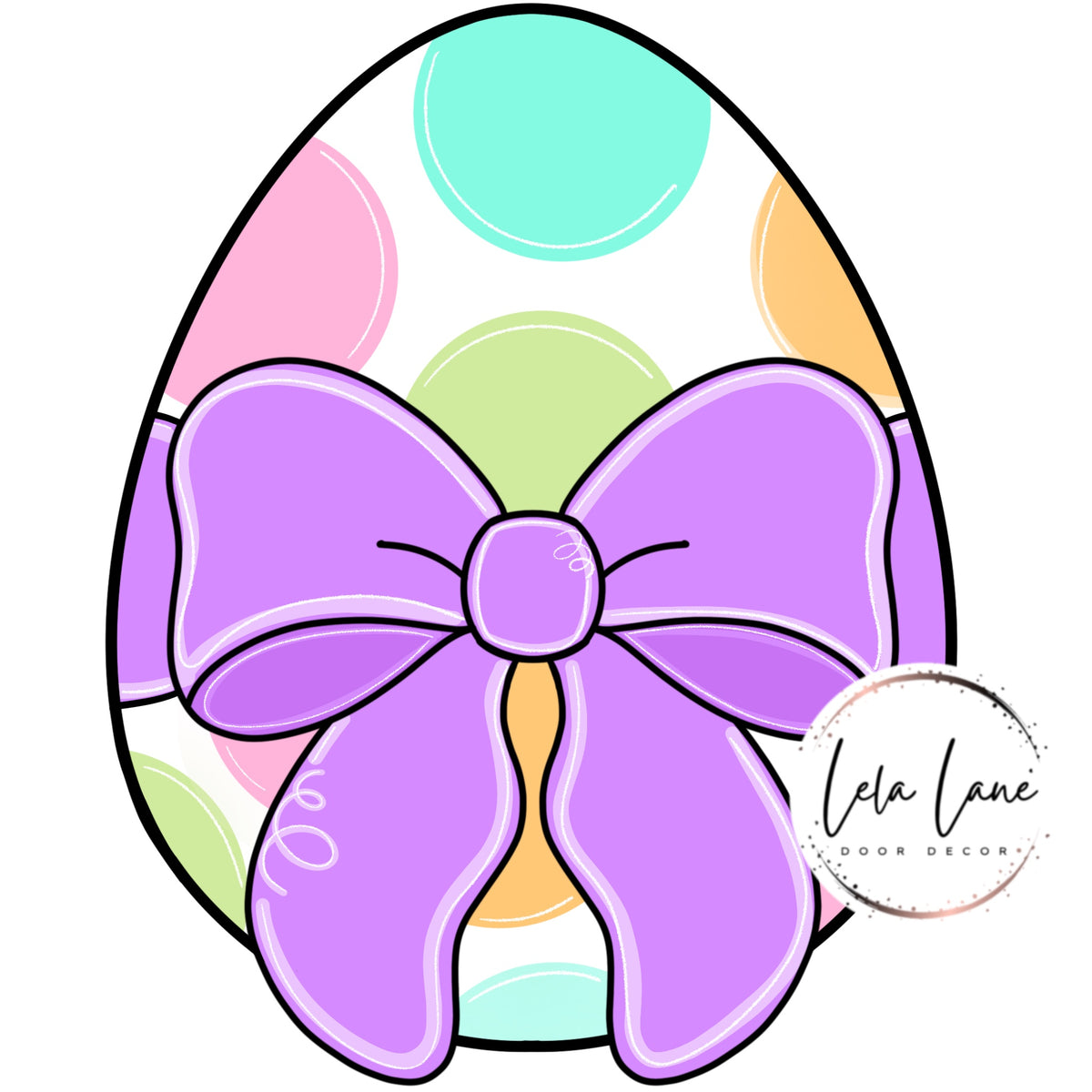 Easter Egg with Bow (LL051)
