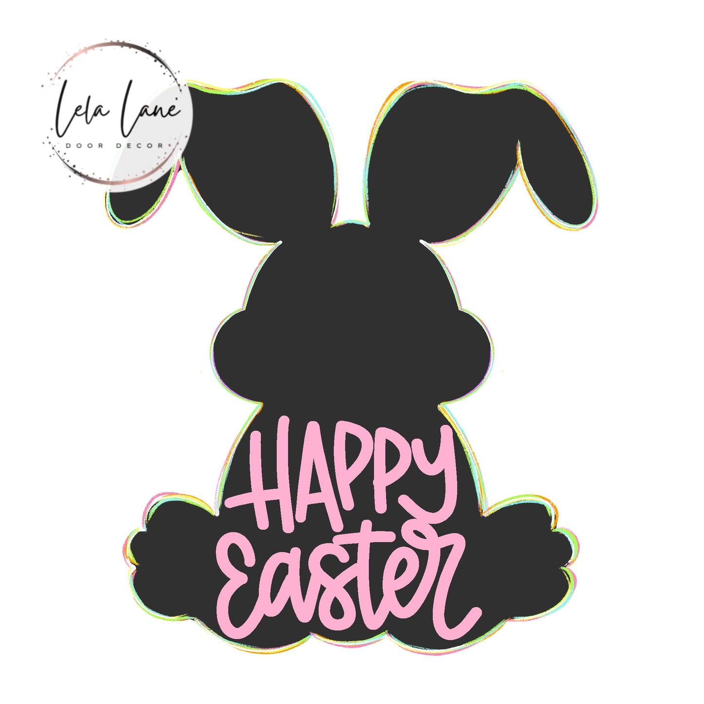 Happy Easter Bunny Floppy Ear (LL056)