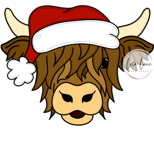 Christmas Highland Cow Ornament (LL088-O)