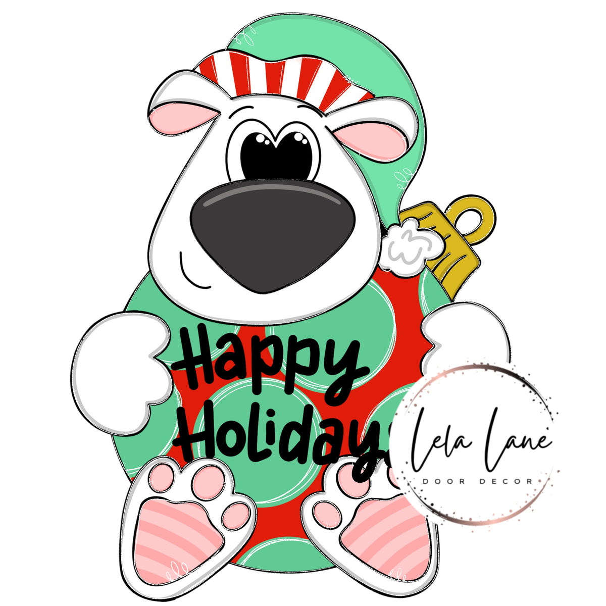 Happy Holidays Ornament (LL115-O)