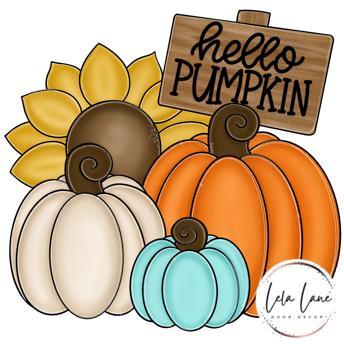 Hello Pumpkins and Sunflower (LL135)