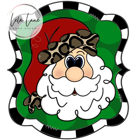 Santa Plaque Ornament (LL174-O)