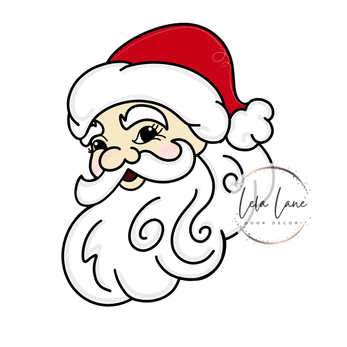 Retro Santa Side View (LL205)