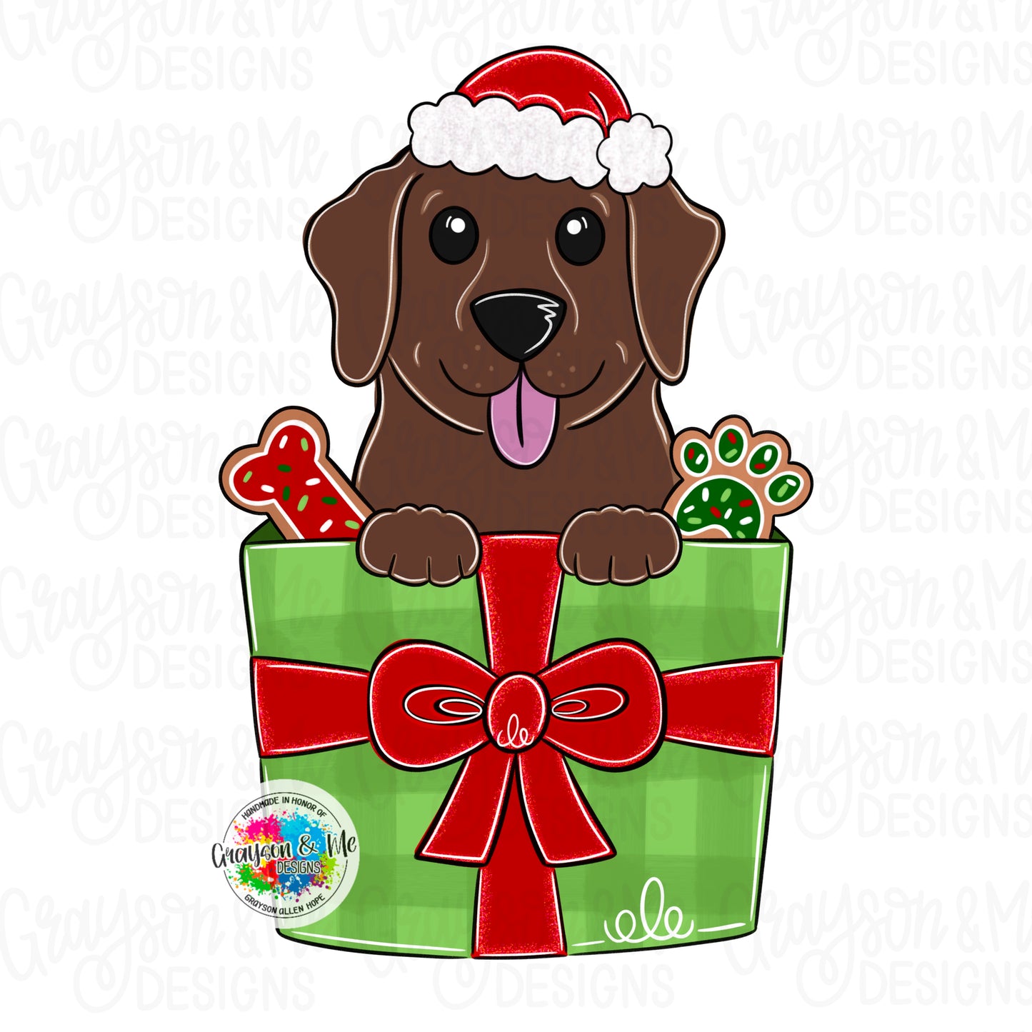 Lab Christmas Gift (GM076)