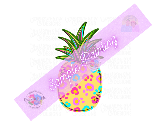 Cheetah Print Pinapple - Laser Ready SVG