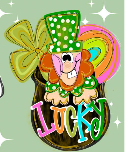 Lucky Leprechaun | St. Patrick's Day DIY Craft Blank

