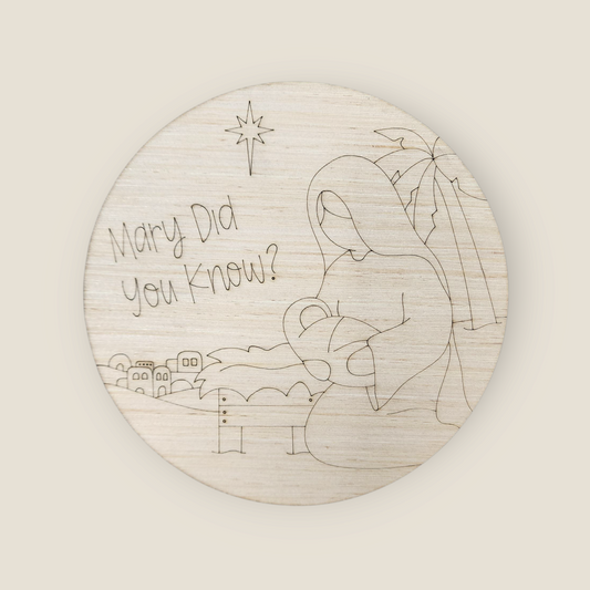 Mary Did You Know Round (PC041O)