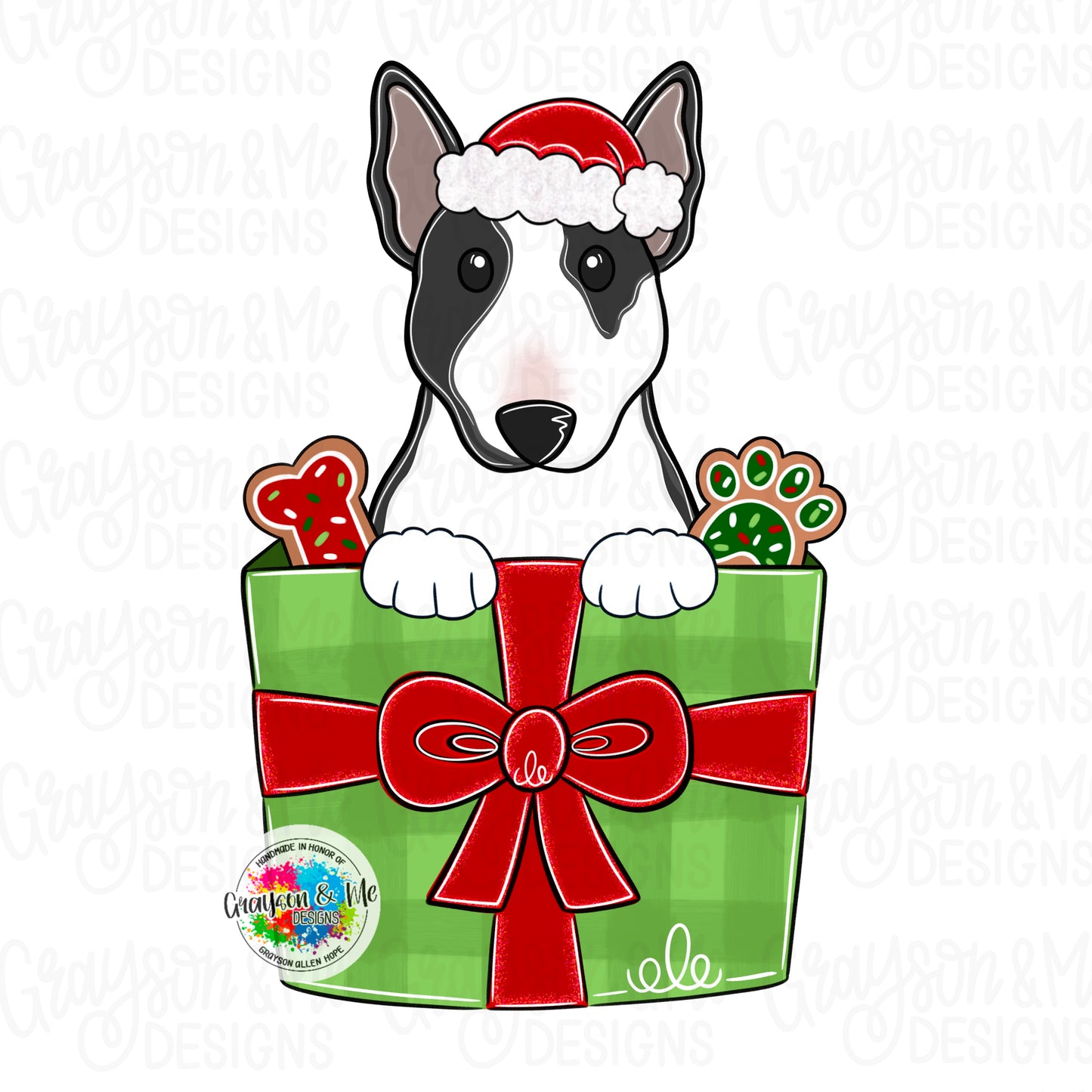 Bull Terrier Xmas Ornament (GM092-O)